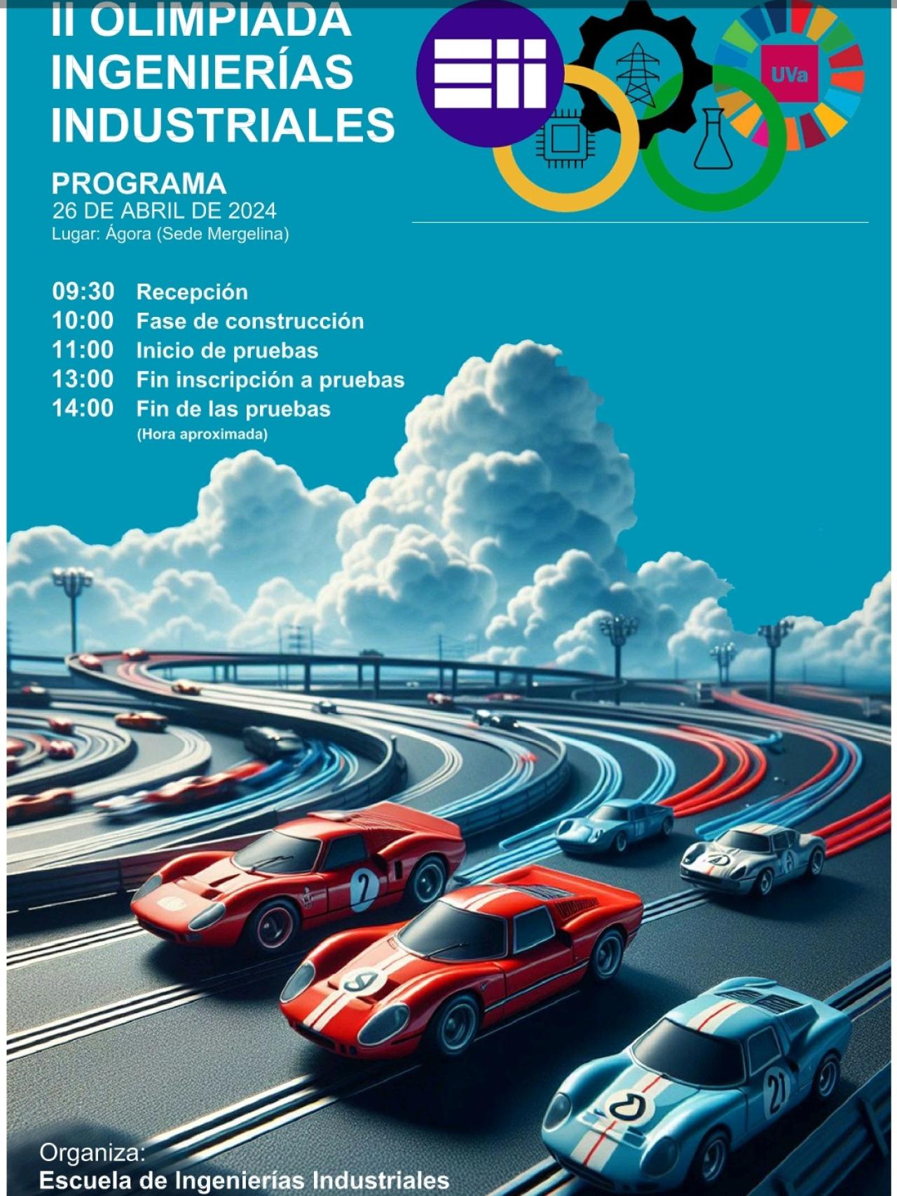 Cartel de la II Olimpiada de Ingenierías Industriales.