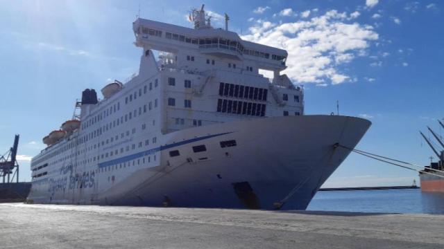Detención del buque 'Moby Dada' en Alicante.