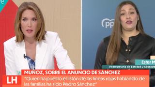 Silvia Intxaurrondo entrevista a Ester Muñoz en 'La hora de La 1'.