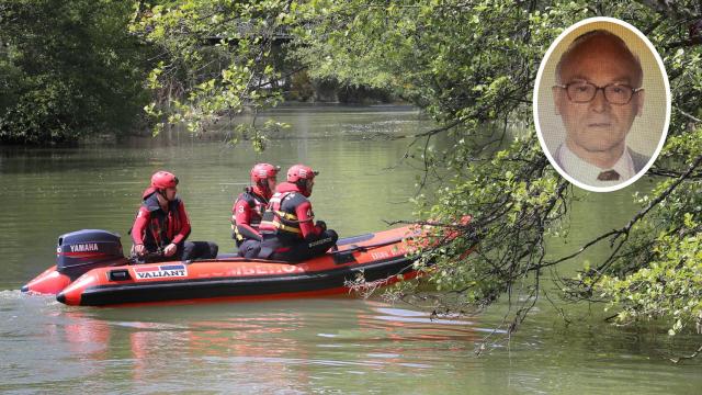 Operativo de búsqueda montado en el río Carrión para buscar a Ursicino García Mazariegos.