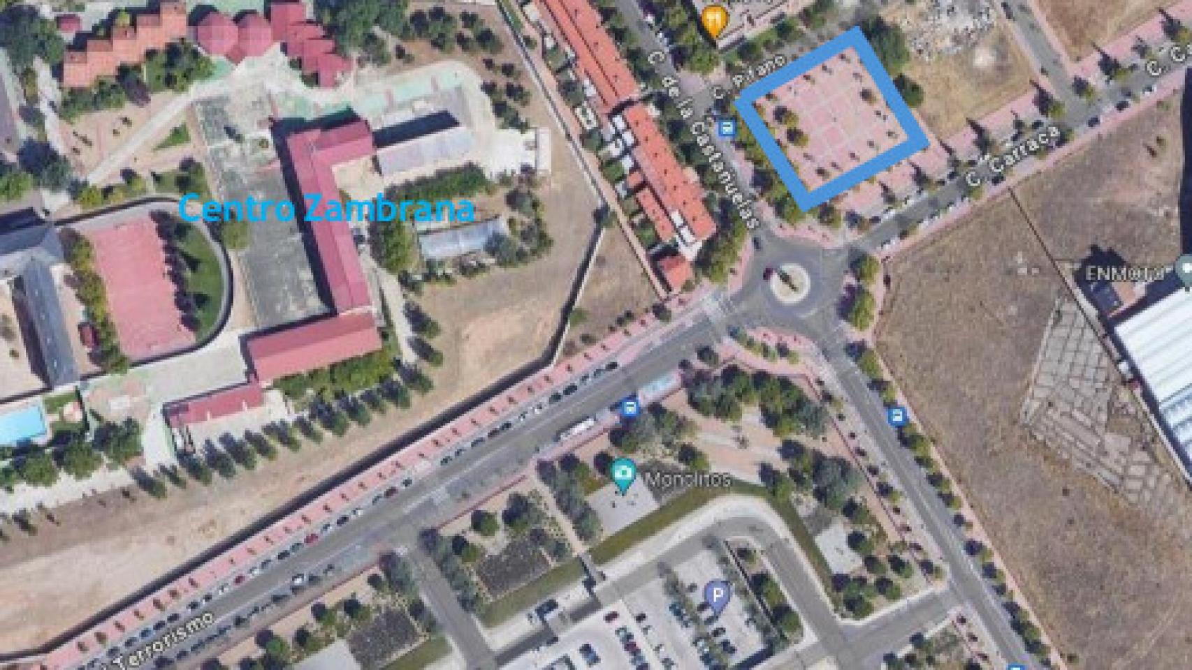 Imagen de la ubicación de la nueva plaza de los Profesionales Sanitarios de Valladolid.
