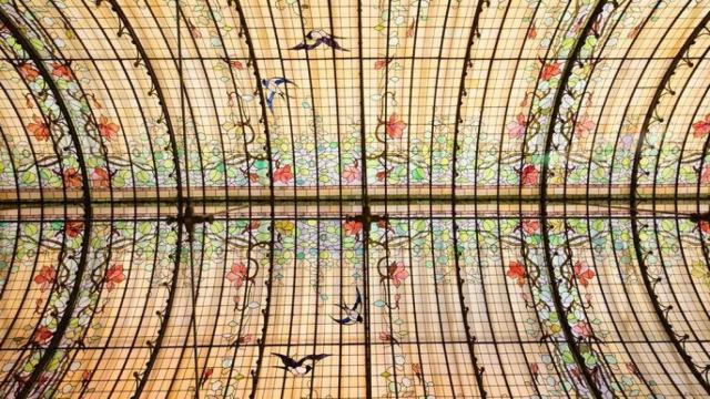 Vidriera del Jardín de Invierno del Convento de las Ursulinas, Wintertuin, cerca de Malinas. Imagen:  Visit Mechelen