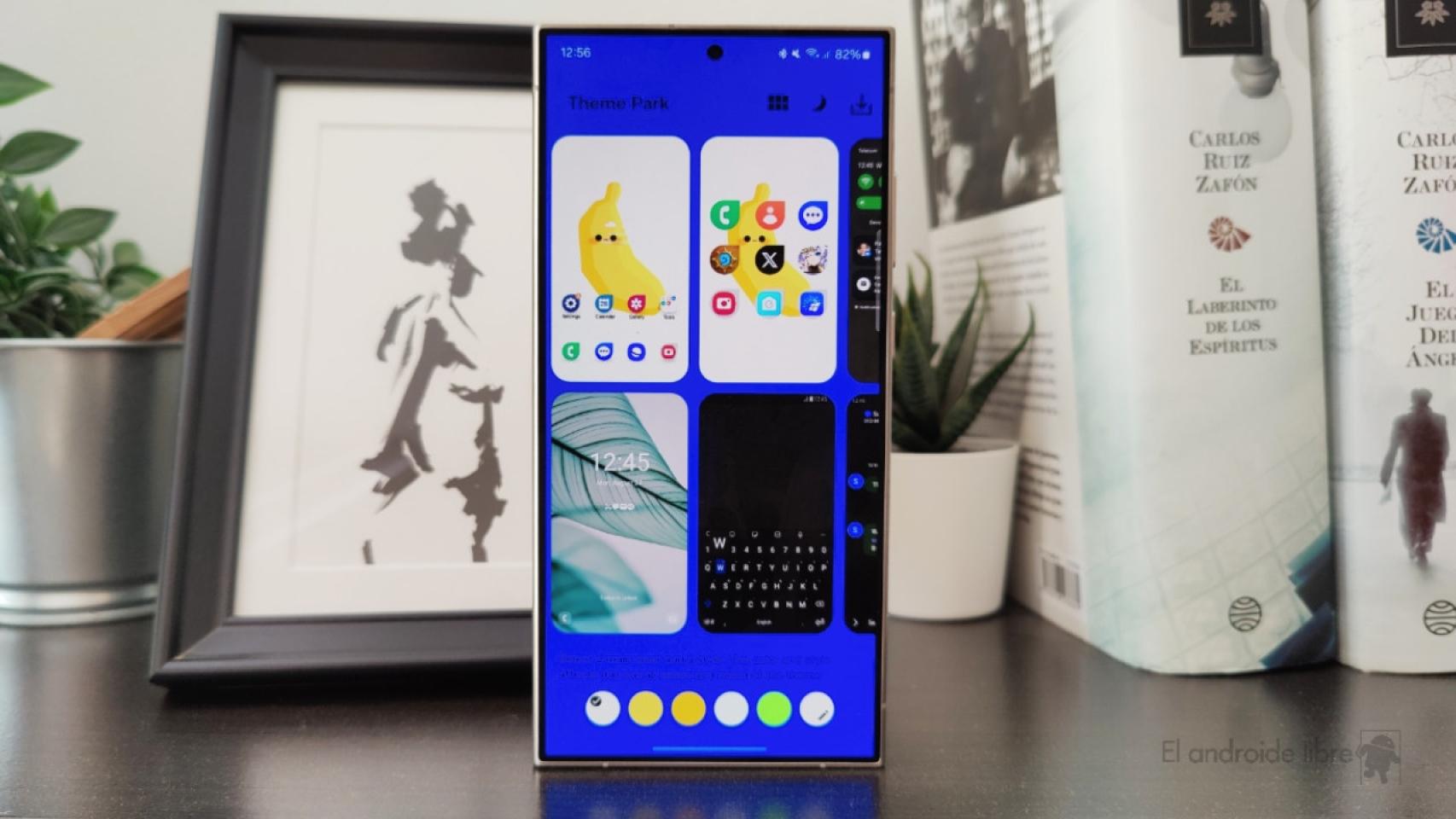 App Good Lock con Theme Park en un móvil Samsung