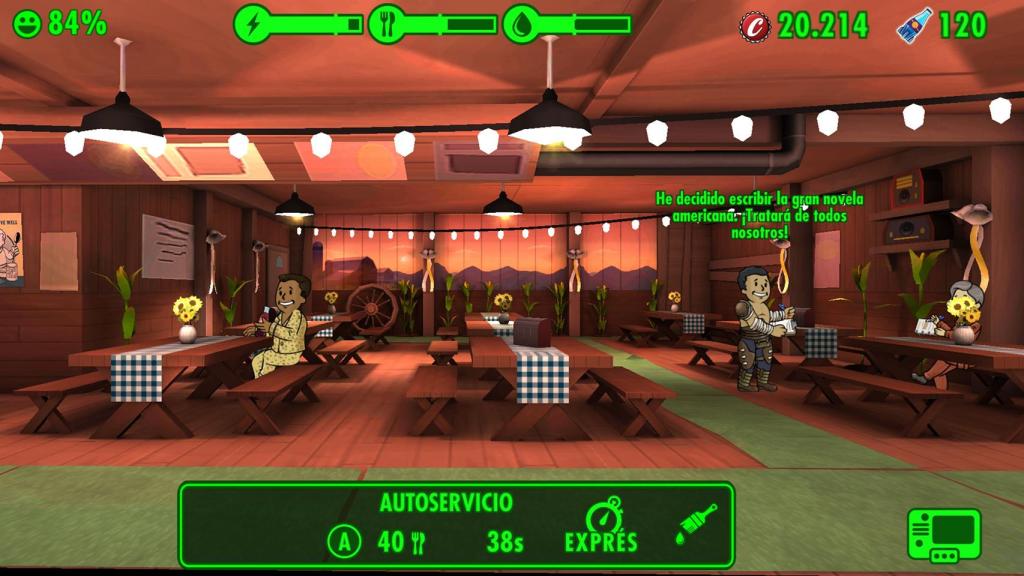 El autoservicio de Fallout Shelter con el tema de la serie de Amazon Prime Video