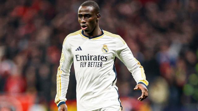 Ferland Mendy, durante un partido con el Real Madrid.