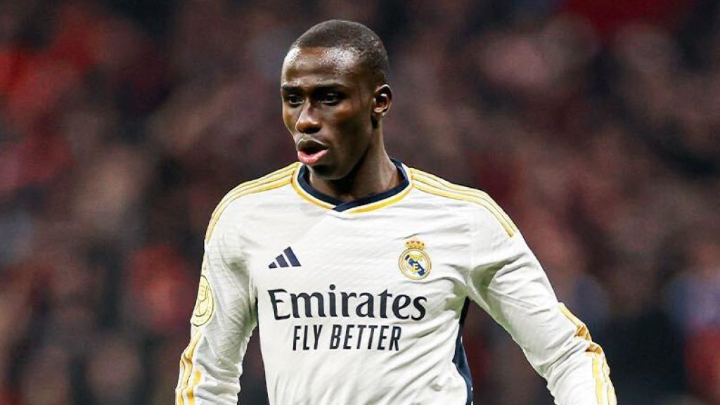 Ferland Mendy, durante un partido con el Real Madrid.