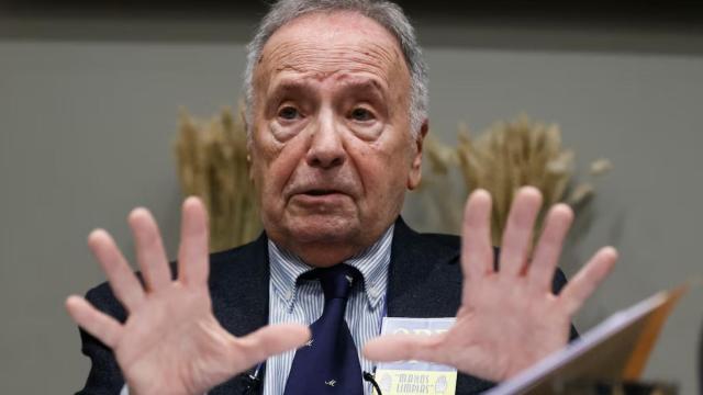 El secretario general de Manos Limpias, Miguel Bernad, el pasado mes de marzo en Madrid.