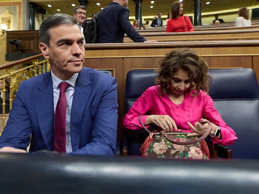 El presidente del Gobierno, Pedro Sánchez, este miércoles en el Congreso.