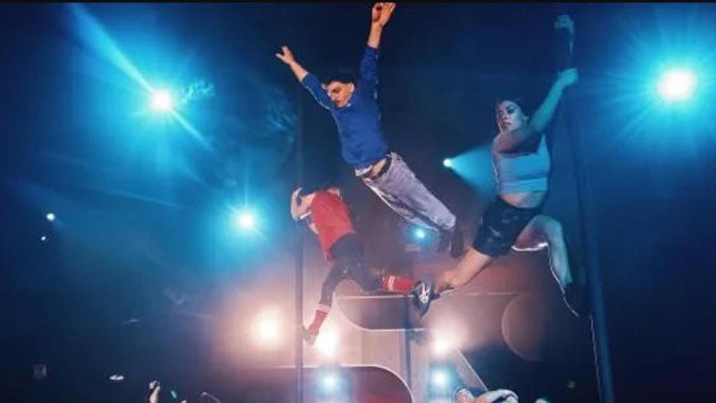 La función de Les 7 doigts de la main, 'Duel Reality', en el Teatro Circo Price.