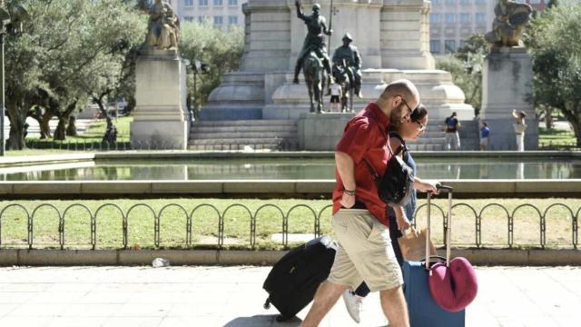 Turistas en el centro de Madrid.
