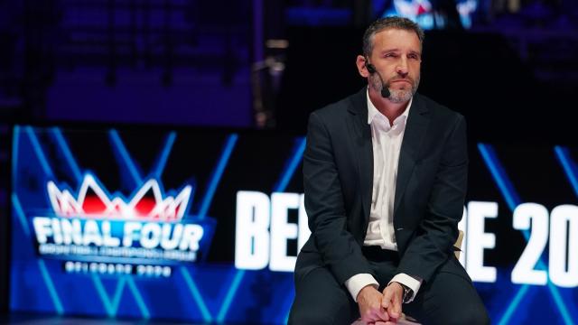 Ibon Navarro durante la rueda de prensa oficial de la BCL.