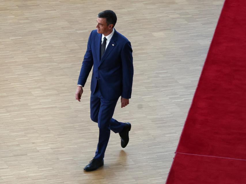 Pedro Sánchez, a su llegada a la última cumbre informal de líderes en Bruselas.