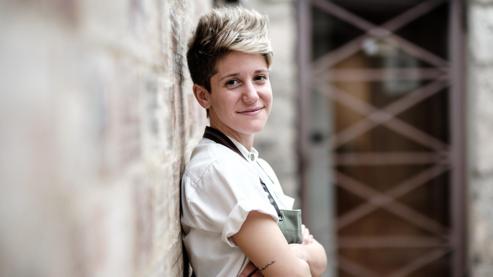 La chef Vicky Sevilla, propietaria del restaurante Arrels, en Valencia.