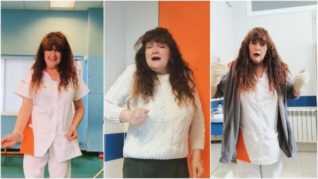 Maica Cabrera en los vídeos que ha subido en su perfil de TikTok.