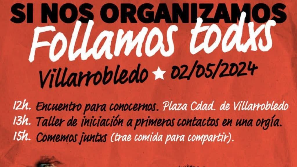 Cartel de la quedada.
