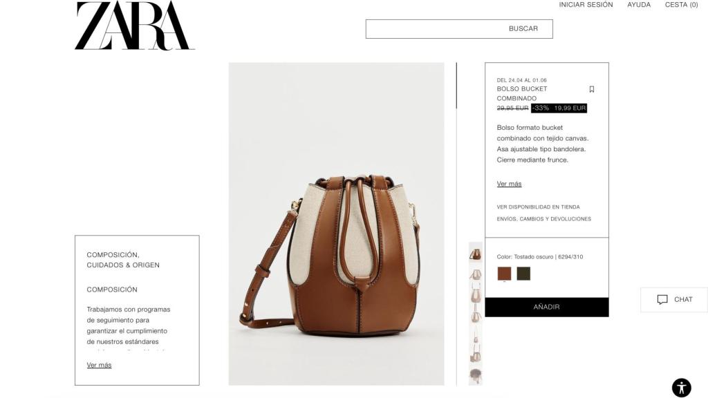 Bolso bandolera.