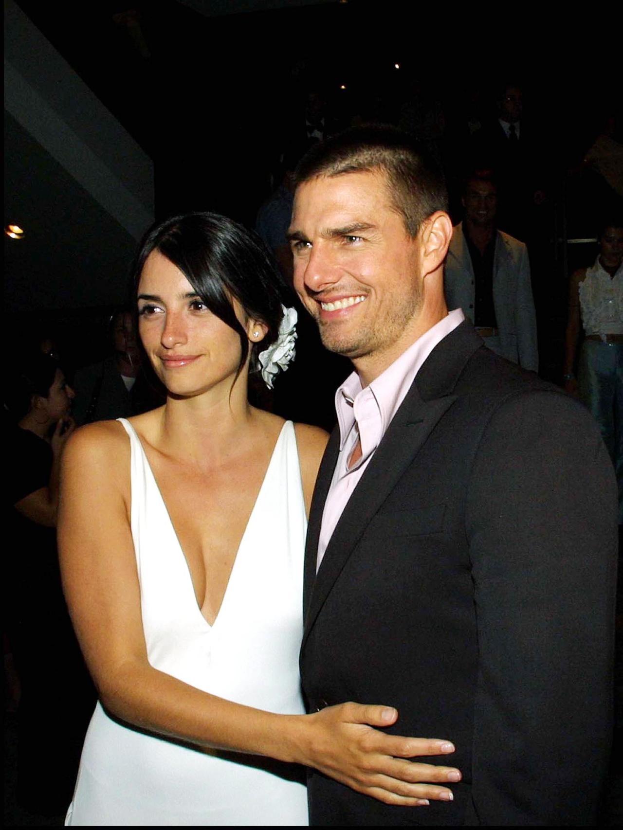 Penélope Cruz y Tom Cruise durante el estreno de 'La mandolina del capitán Corelli' en 2001.