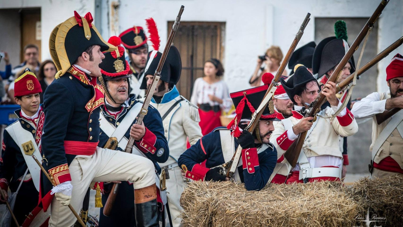 Recreación del levantamiento del 2 de mayo en Madrid.