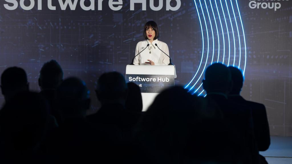Diana Morant durante la presentación del Software Hub de Renault