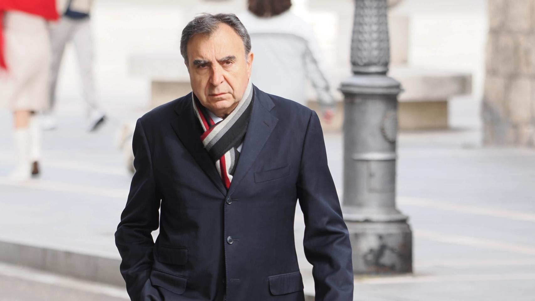 Francisco Esgueva a su llegada a la Audiencia Provincial de Valladolid, este viernes.