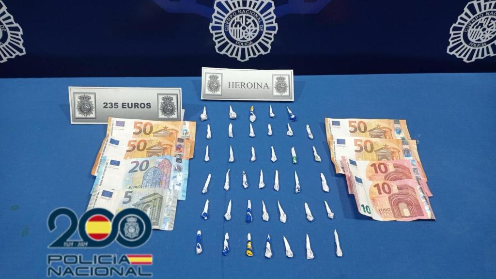Material intervenido por la Policía Nacional