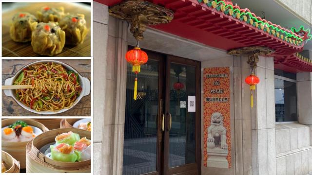 El restaurante La Gran Muralla y algunos de sus platos