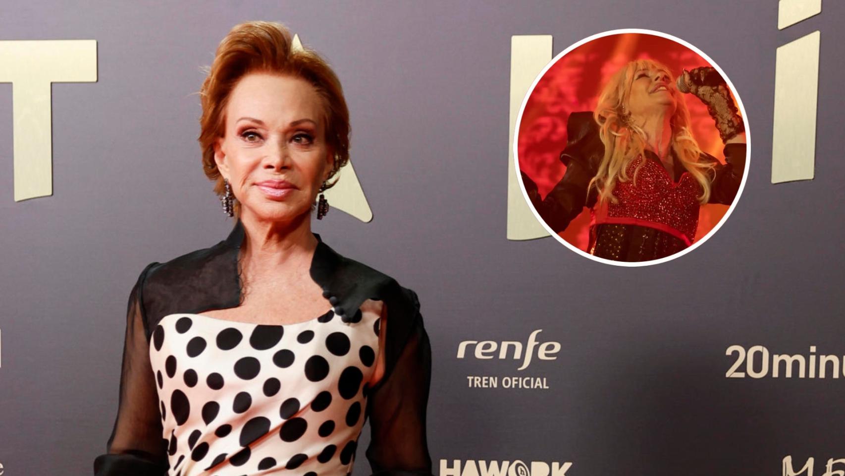 Paloma San Basilio en los Premios Talía y Mery Bas de Nebulossa