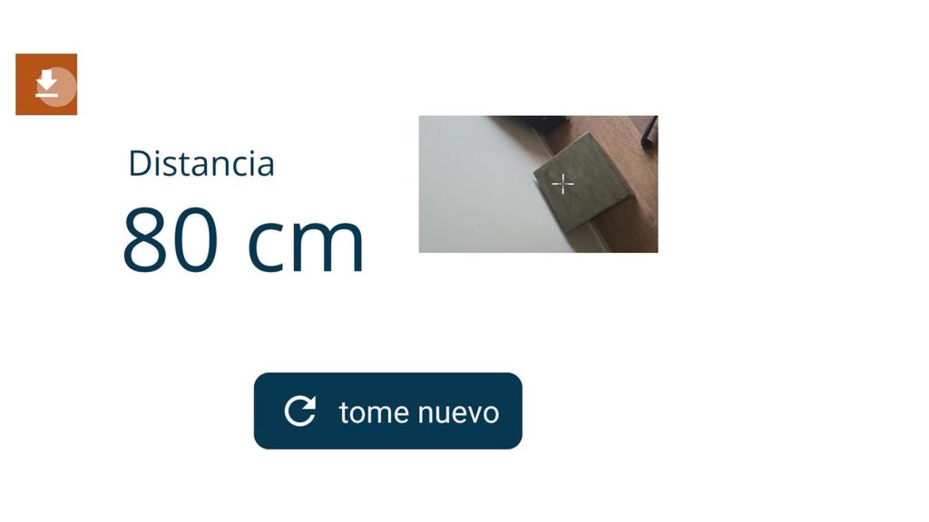 La app Medidor de distancia
