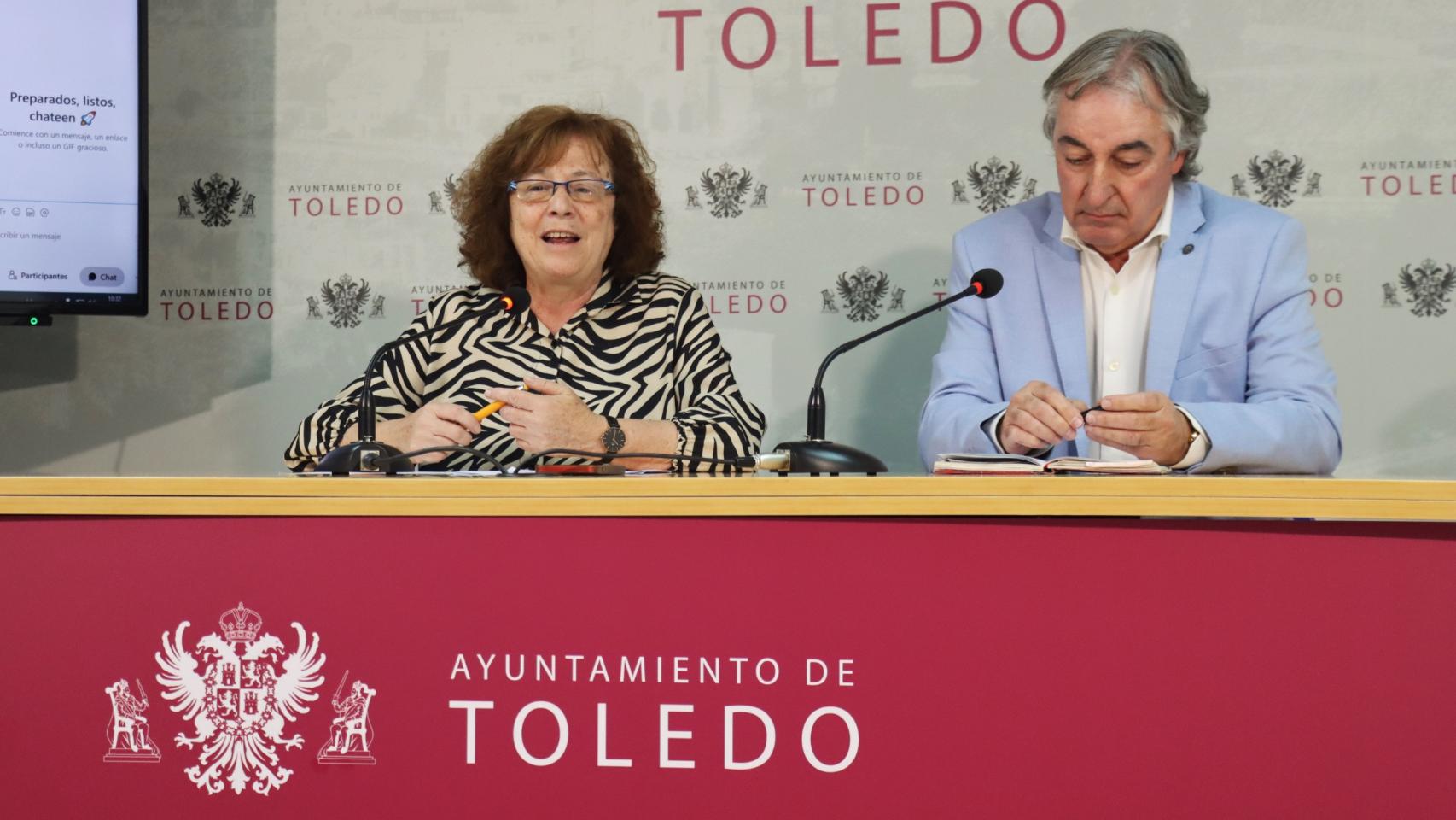 Ana Pérez y Juan Carlos Fernández Layos. Foto: Ayuntamiento de Toledo.
