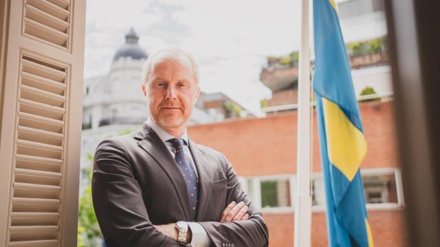 Mattias Frumerie, Embajador del Clima y Jefe de Delegación ante la CMNUCC (Convención Marco de las Naciones Unidas sobre el Cambio Climático) en el Ministerio de Clima y Empresa de Suecia.