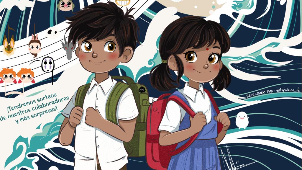El cartel anunciador del concierto de Studio Ghibli.