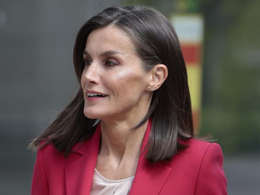 La Reina, a su llegada al acto.