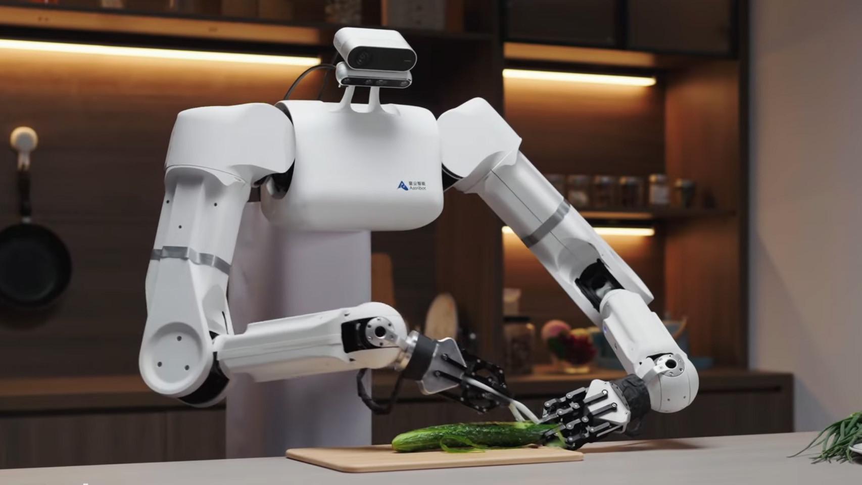 Astribot S1 cocinando.