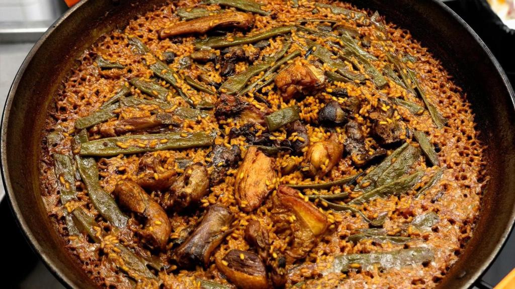 Uno de los platos de arroz del restaurante Yarza.