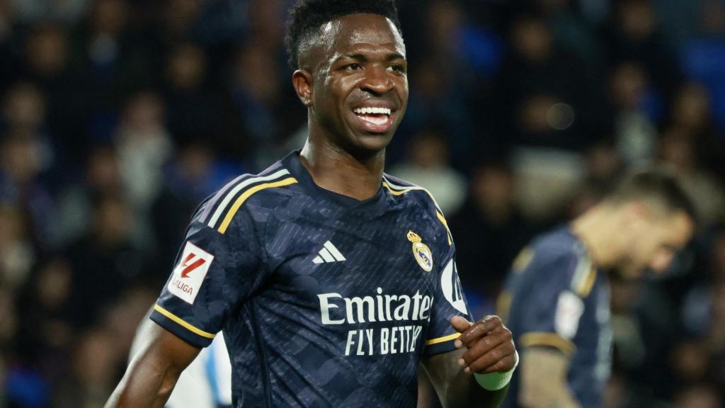 Vinicius sonríe en Anoeta.