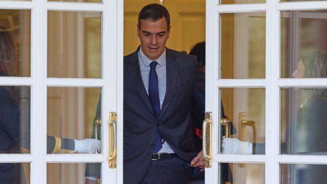 El presidente del Gobierno, Pedro Sánchez, en la Moncloa.