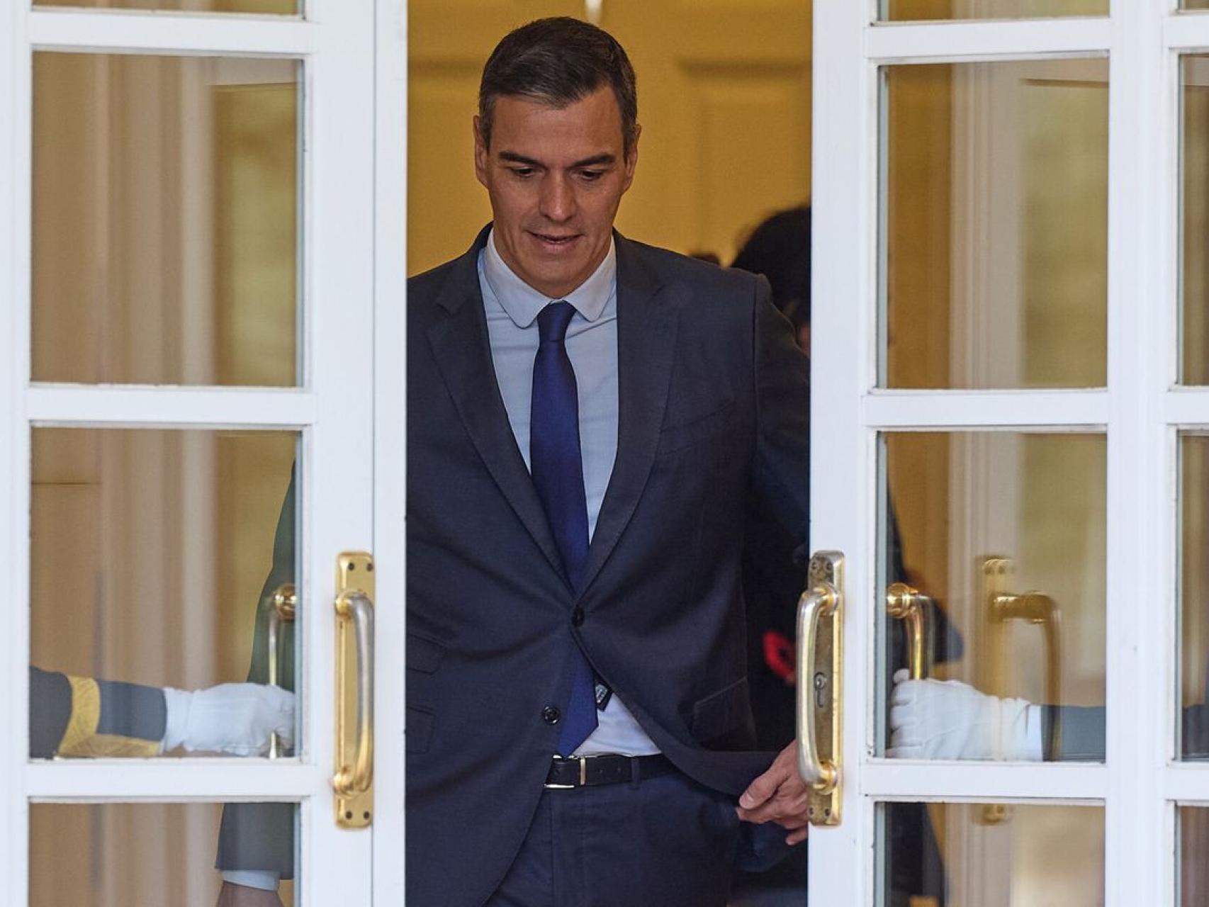 El presidente del Gobierno, Pedro Sánchez, en la Moncloa.