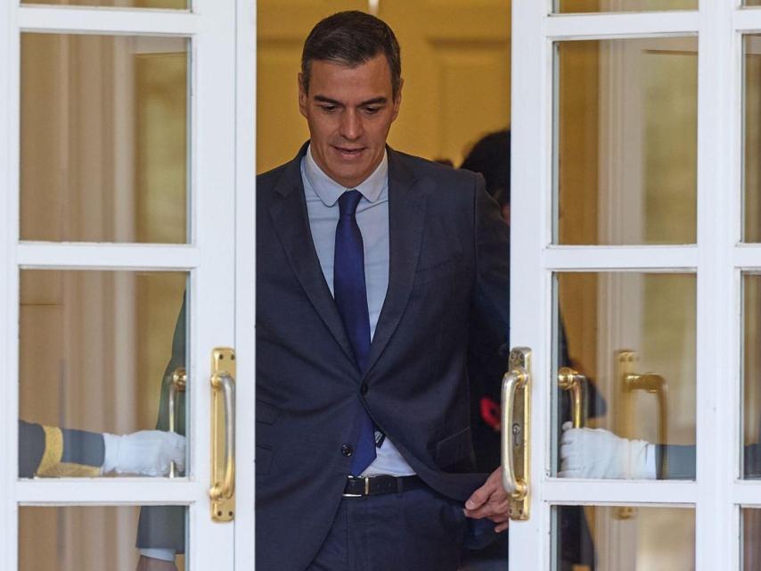 El presidente del Gobierno, Pedro Sánchez, en la Moncloa.