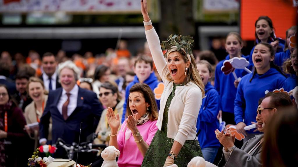 La reina Máxima de Holanda durante la celebración del Día del Rey.