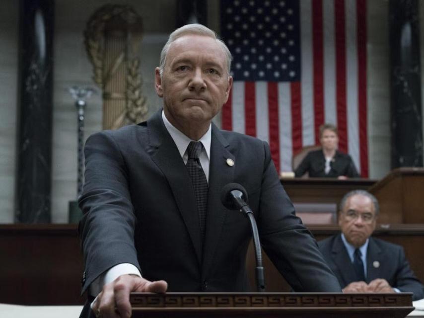 Kevin Spacey en 'Castillo de naipes'.