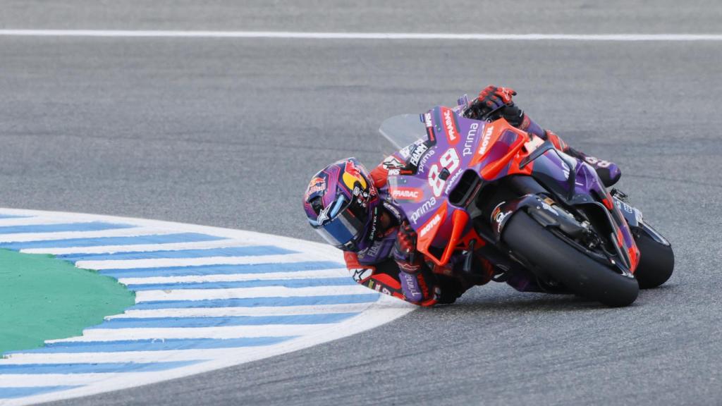 Jorge Martín, durante la carrera sprint del GP de Jerez.