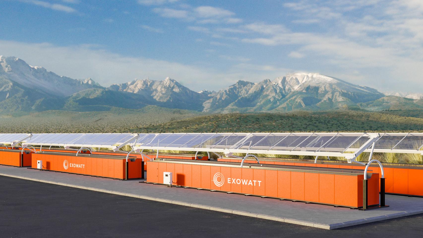 Los contenedores de energía de Exowatt.