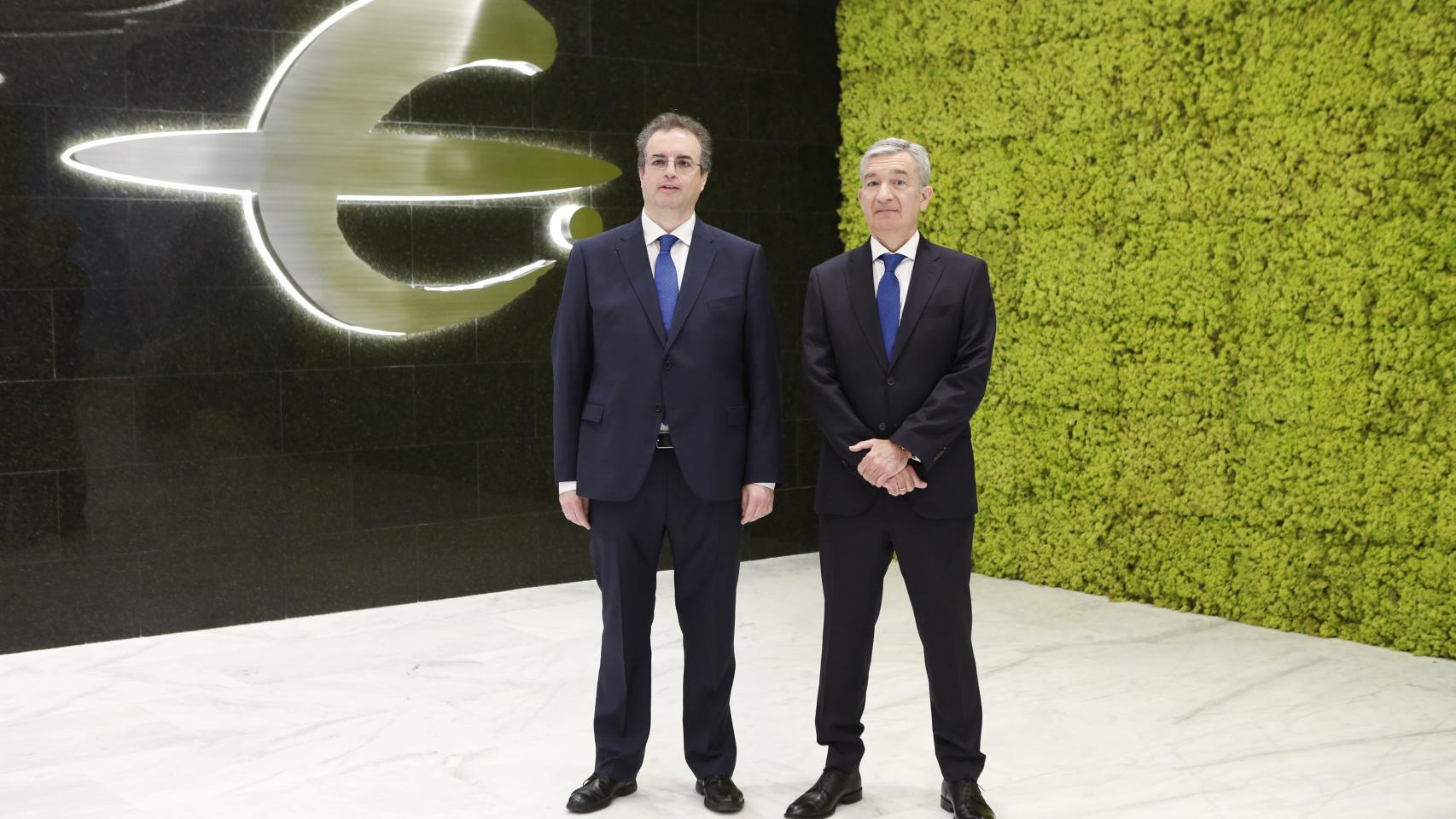 Francisco Serrano y Víctor Iglesias, presidente y CEO de Ibercaja, respectivamente.