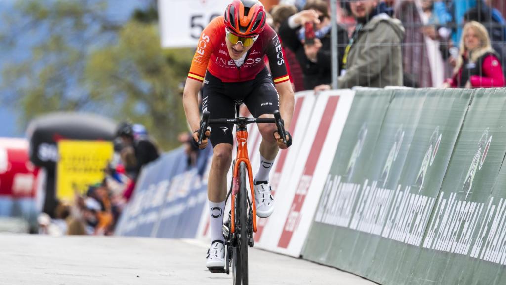 Carlos Rodríguez, en la cuarta etapa del Tour de Romandía.