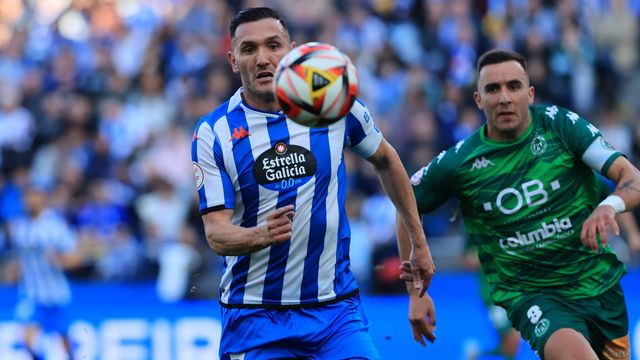 Lucas Pérez en un partido contra el Arenteiro