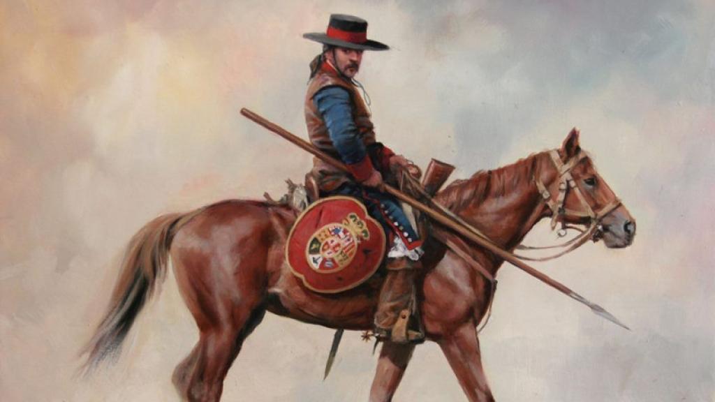 Dragón de cuera según el pincel de Augusto Ferrer Dalmau