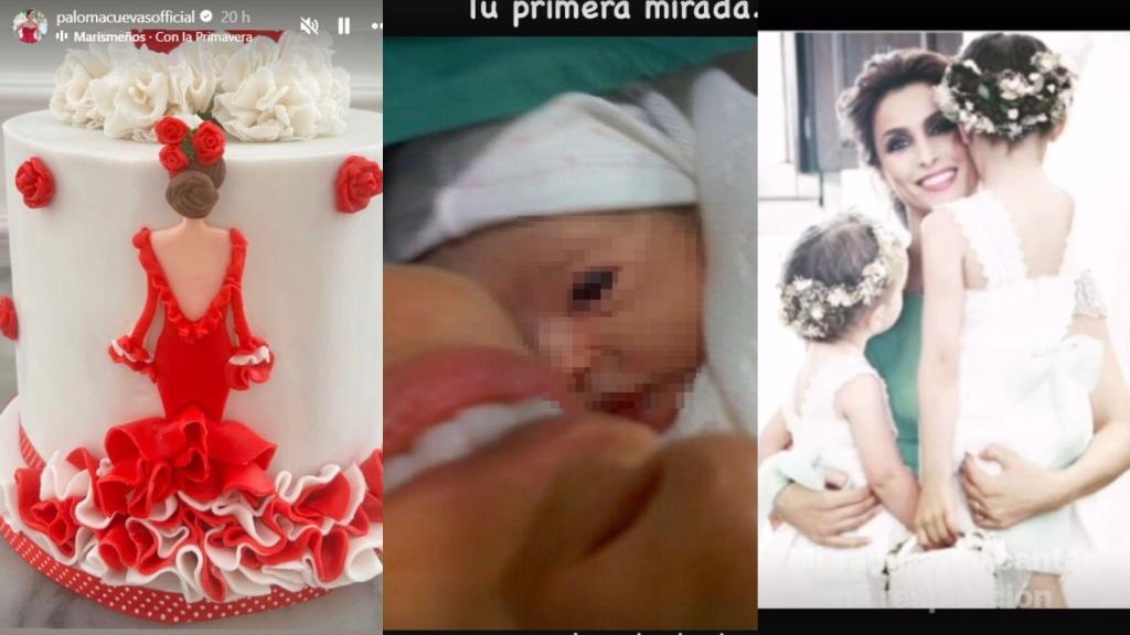 Las tres publicaciones que ha compartido Paloma Cuevas en su Instagram.