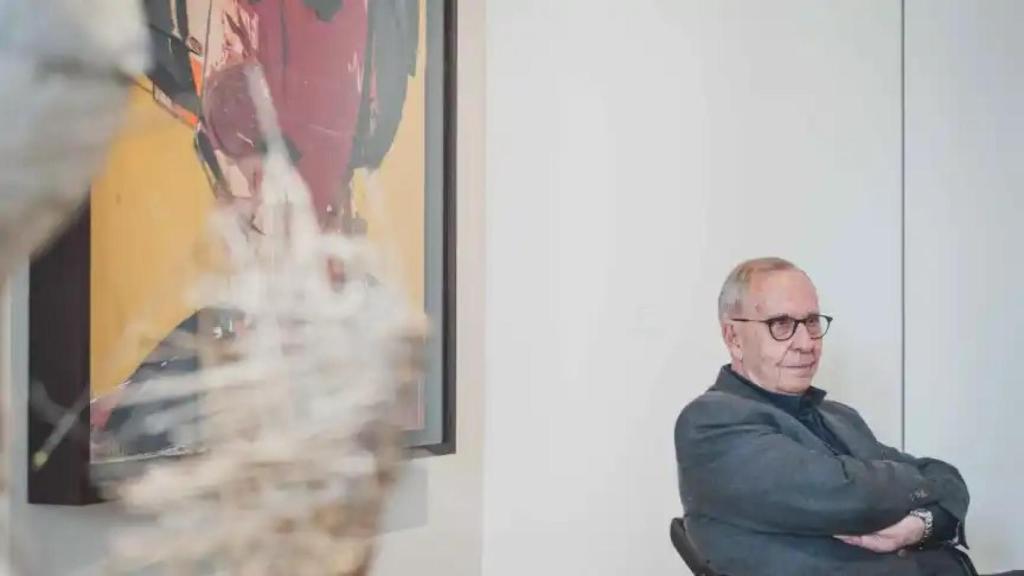 Manolo Valdés en su exposición en la Opera Gallery de Madrid. Foto. Jose Verdugo