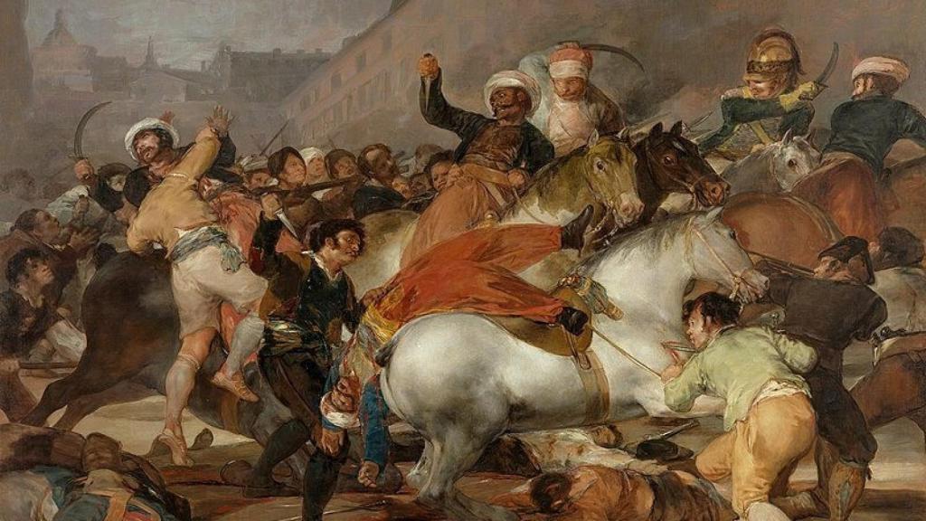 La carga de los mamelucos, pintura de Goya (1814).