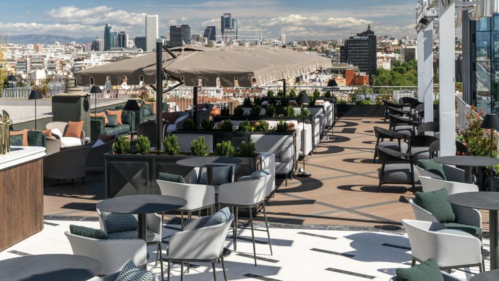 La terraza del Club Financiero Génova.